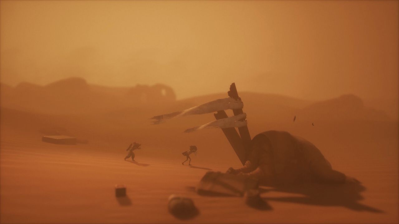 Little Nightmares III: Low and Alone crossing a desert