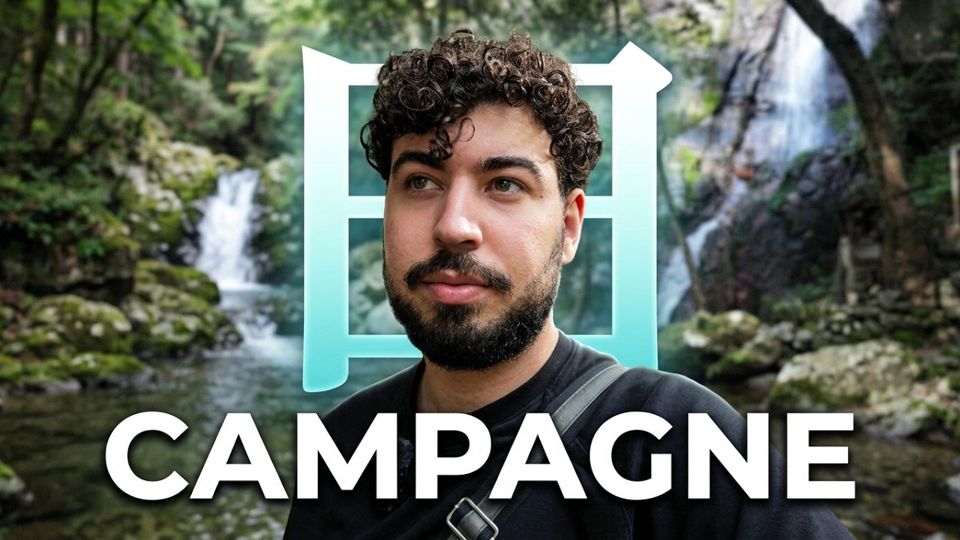 I am Hika video thumbnail: Sabri in front of a waterfall in the Japanese countryside
